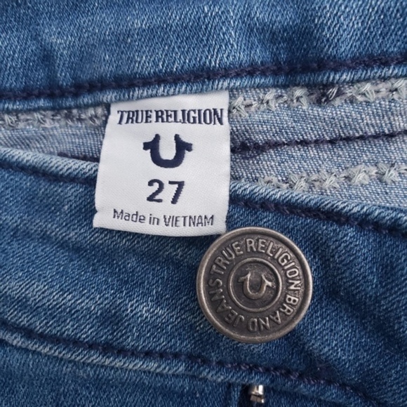 TRUE RELIGION HALLE mid rise super skinny jeans 27 - Picture 5 of 8